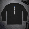 VelocityWear Vertical Logo - Black Athletic Long Sleeve Shirt