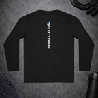 VelocityWear Vertical Logo - Black Athletic Long Sleeve Shirt