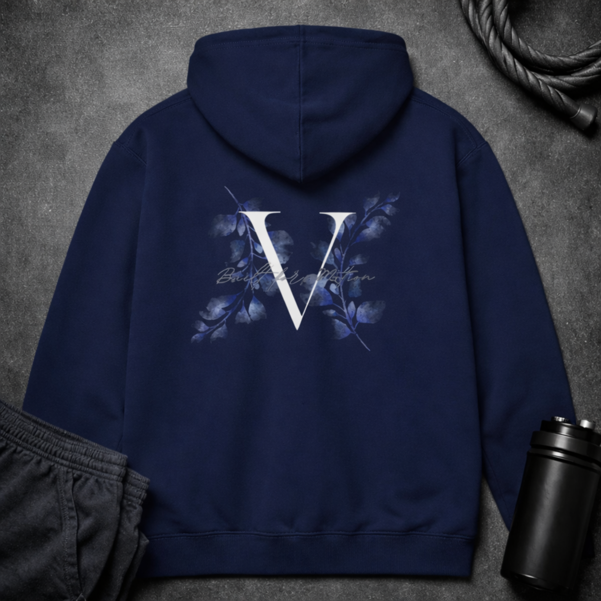 'Built for Motion' Floral Hoodie