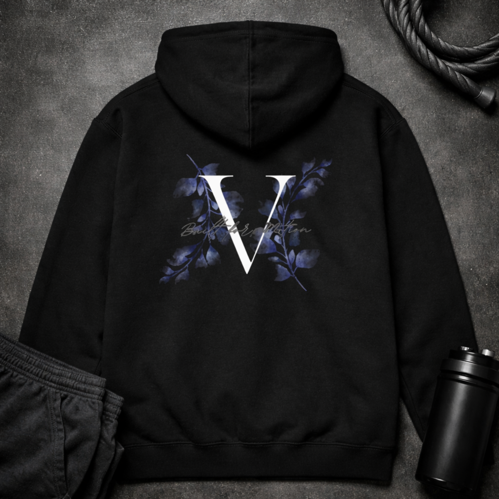 'Built for Motion' Floral Hoodie