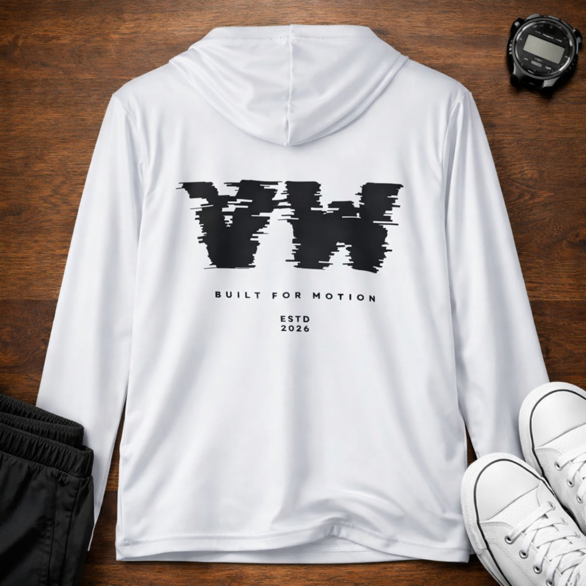 Men's Performance Warmup Hoodie - VelocityWear Glitch Logo