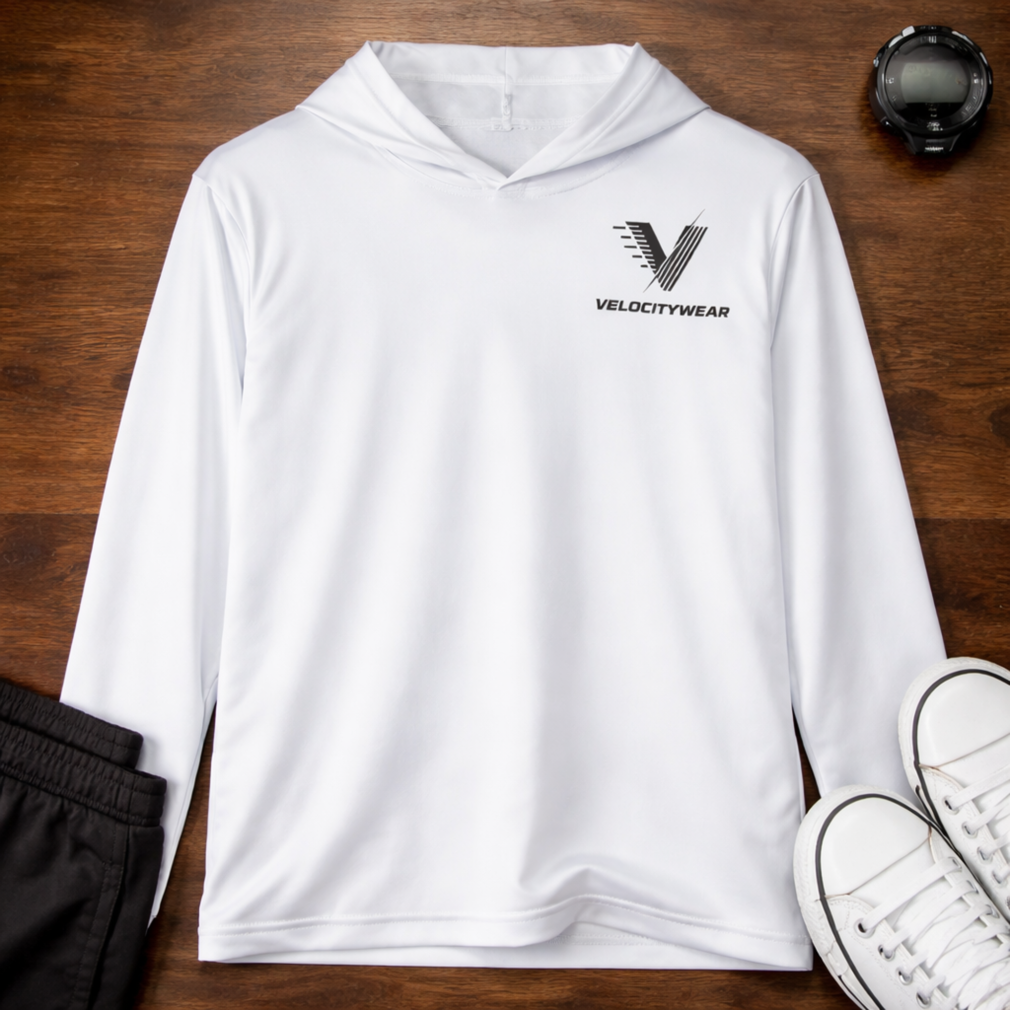 Men's Performance Warmup Hoodie - VelocityWear Glitch Logo